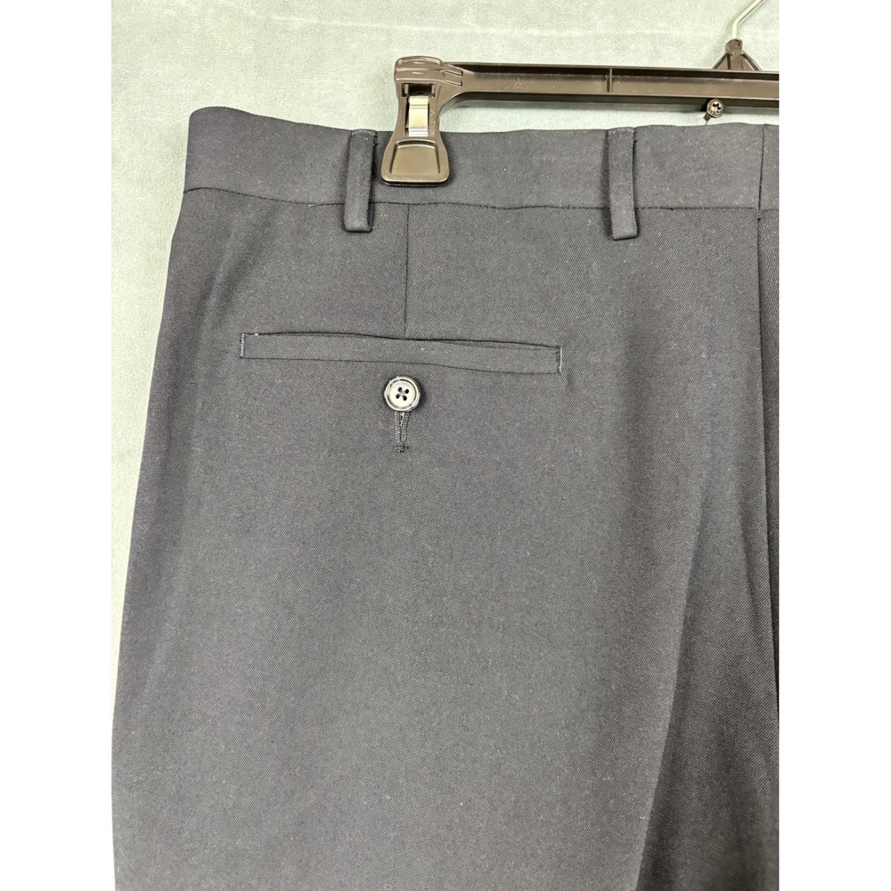 Lauren Ralph Lauren Mens Navy Blue Pleated Cuffed Dress Pants Trousers 36x31 - Picture 5 of 12